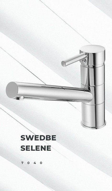Смеситель для кухни Swedbe Selene 7040 Хром латунь