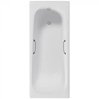 Чугунная ванна Delice Continental 130х70 DLR230641R цвет Белый с отверстиями под ручки без антискользящего покрытия