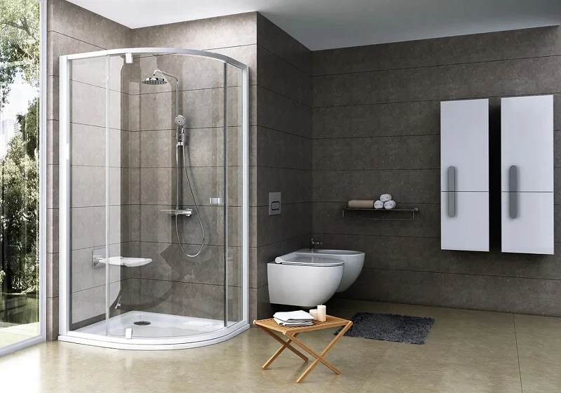 Душевой уголок Ravak Pivot PSKK3 80x80 37644100Z1 профиль Белый стекло Transparent