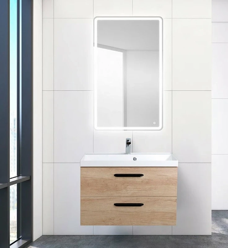 Тумба под раковину BelBagno Aurora 70 AURORA-700-2C-SO-RNN подвесная Rovere Nebrasca Nature МДФ / ЛДСП