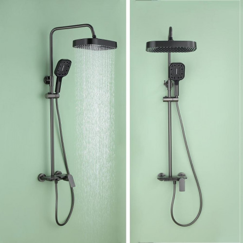 Душевая система ALMAes Ares ALS-615-11 цвет Оружейная сталь