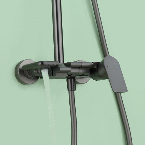 Душевая система ALMAes Ares ALS-615-11 цвет Оружейная сталь
