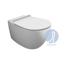Унитаз Simas Vignoni VI18bi подвесной Белый без сиденья фаянс подвесной