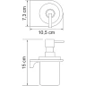 Дозатор для жидкого мыла WasserKRAFT Kammel K-8399 Хром
