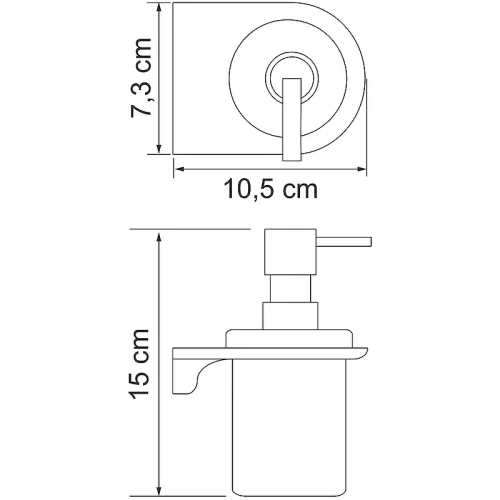 Дозатор для жидкого мыла WasserKRAFT Kammel K-8399 Хром