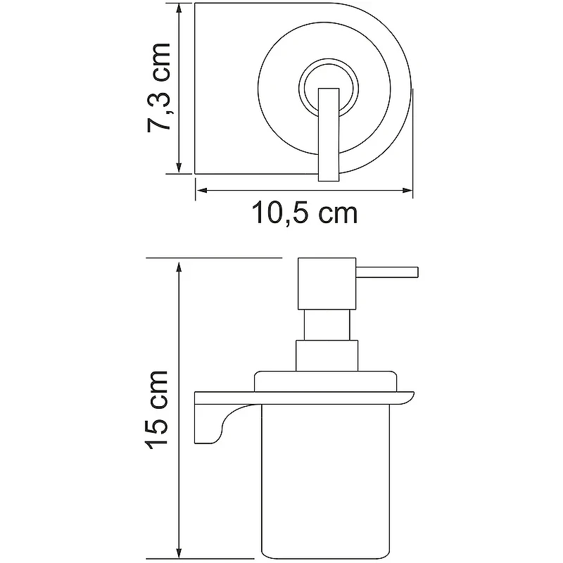 Дозатор для жидкого мыла WasserKRAFT Kammel K-8399 Хром