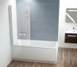 Шторка на ванну Ravak Chrome CVS1 80 L 7QL40C00Z1 профиль Хром стекло Transparent