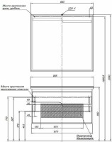 Зеркало Aquanet Модена 100 198490 с подсветкой Белое МДФ / ЛДСП, стекло
