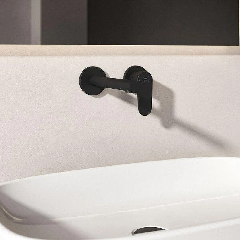 Смеситель для раковины Ideal Standard Ceralife O BE019XG цвет Черный матовый