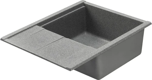 Кухонная мойка Aquaton Делия 65 1A718632DE230 Серая искусственный камень (литьевой мрамор) встраиваемый