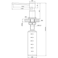 Дозатор для моющего средства Lemark Expert LM8203LGN Светлое золото