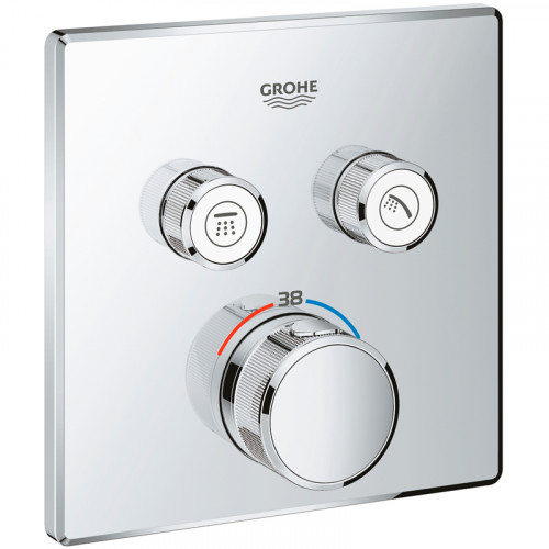 Смеситель для душа Grohe Grohtherm SmartControl 29124000 с термостатом Хром латунь встраиваемый