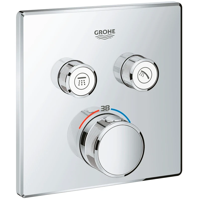 Смеситель для душа Grohe Grohtherm SmartControl 29124000 с термостатом Хром латунь встраиваемый