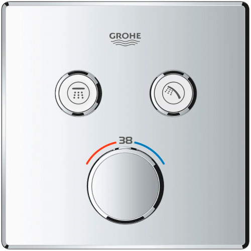 Смеситель для душа Grohe Grohtherm SmartControl 29124000 с термостатом Хром латунь встраиваемый