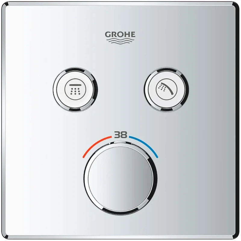 Смеситель для душа Grohe Grohtherm SmartControl 29124000 с термостатом Хром латунь встраиваемый