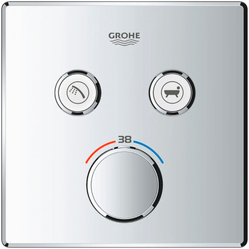 Смеситель для душа Grohe Grohtherm SmartControl 29124000 с термостатом Хром латунь встраиваемый