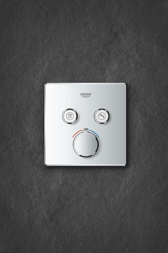 Смеситель для душа Grohe Grohtherm SmartControl 29124000 с термостатом Хром латунь встраиваемый