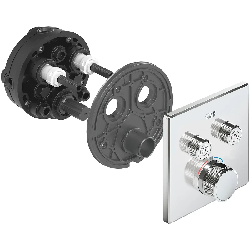 Смеситель для душа Grohe Grohtherm SmartControl 29124000 с термостатом Хром латунь встраиваемый