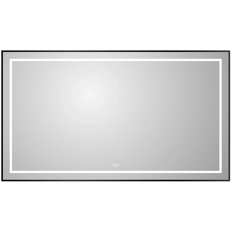Зеркало BelBagno Kraft 140 SPC-KRAFT-1400-800-LED-TCH-WARM-NERO с подсветкой Черное с сенсорным выключателем и подогревом стекло