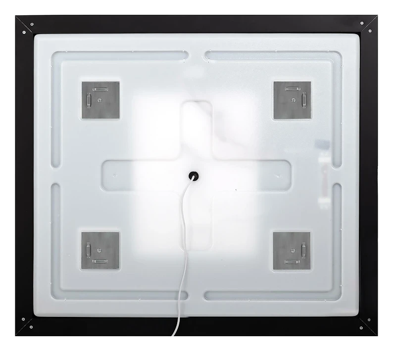 Зеркало BelBagno Kraft 140 SPC-KRAFT-1400-800-LED-TCH-WARM-NERO с подсветкой Черное с сенсорным выключателем и подогревом стекло