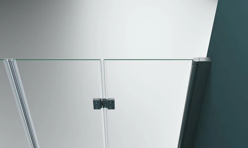 Душевая дверь BelBagno Albano 160 ALBANO-BS-13-80+80-C-Cr профиль Хром стекло прозрачное
