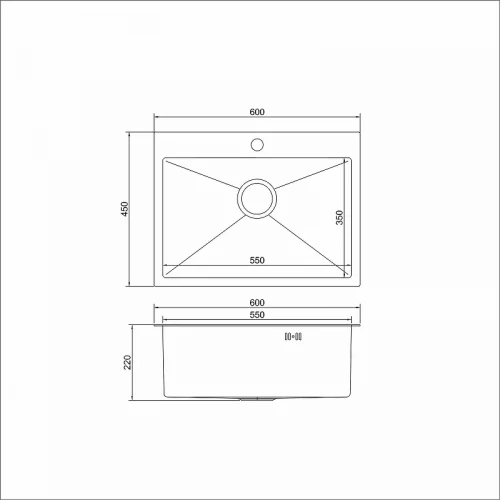 Кухонная мойка Mixline Pro 60 552932 цвет Сатин