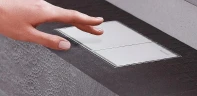 Кнопка смыва для инсталляции Geberit Omega 60 115.081.SI.1 Белая Хром глянцевый