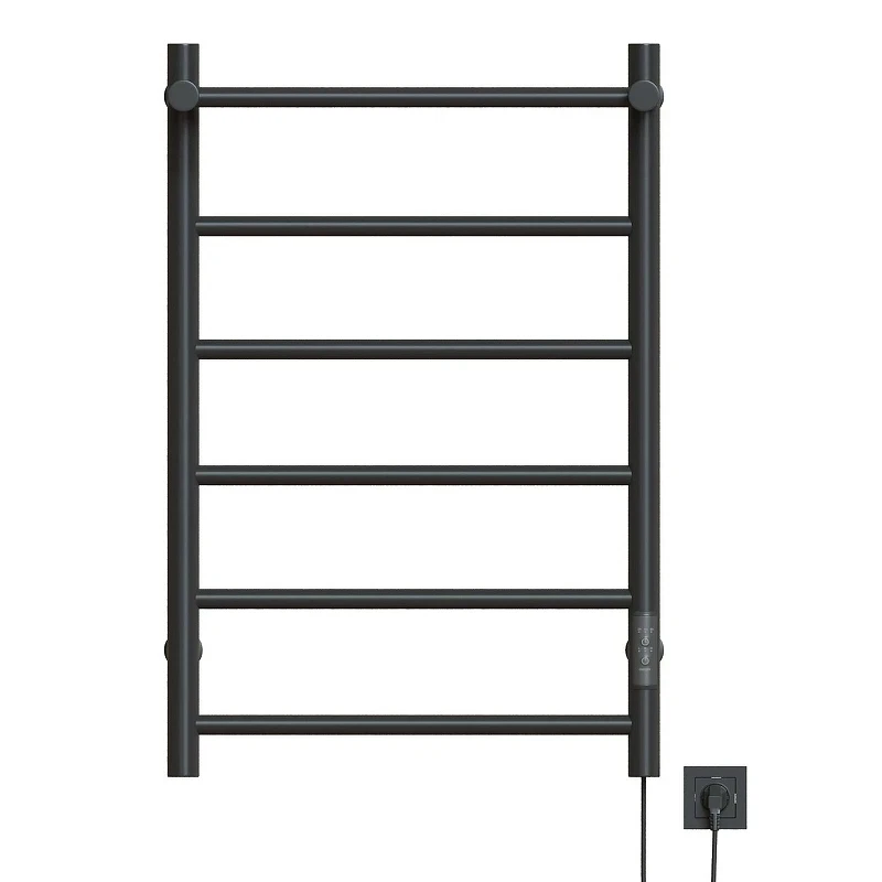 Электрический полотенцесушитель Mixline Vega 80х50 557654 с полкой цвет Графит