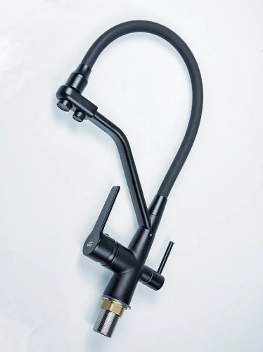 Смеситель для кухни Viko V-5502 Черный матовый латунь