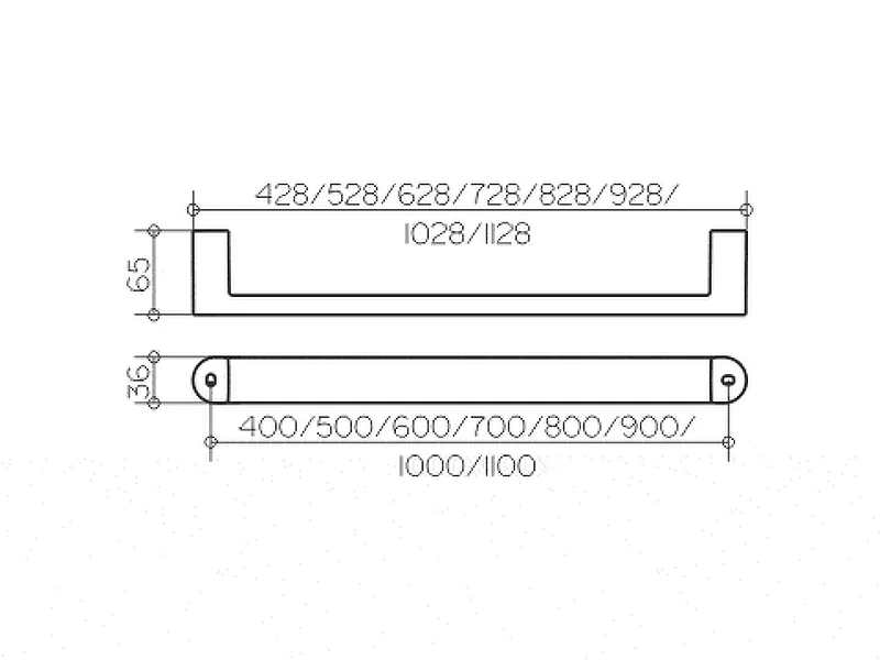 Поручень Keuco Elegance 31601011100 цвет хром