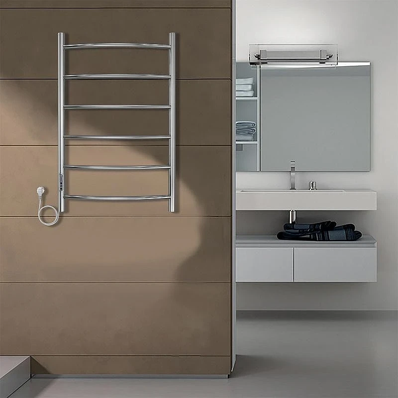 Электрический полотенцесушитель Azario Verona 500x800 П6 AZ04758 диммер слева Хром