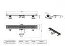 Душевой лоток Roca Flow Basic Slim 80 ZRU9307714 цвет Хром