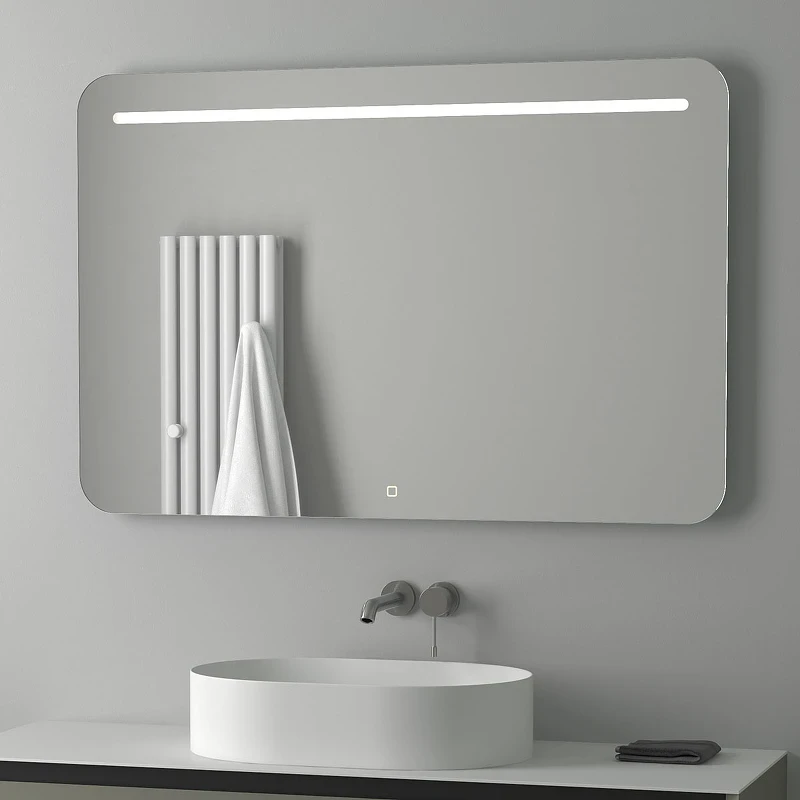Зеркало Evoform Ledline 80x120 BY 2448 с подсветкой 10 W - сенсорный выключатель стекло