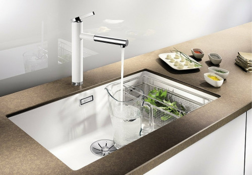 Кухонная мойка Blanco Subline 700-U Level 523547 Кофе искусственный камень (литьевой мрамор) встраиваемый