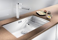 Кухонная мойка Blanco Subline 700-U Level 523547 Кофе искусственный камень (литьевой мрамор) встраиваемый