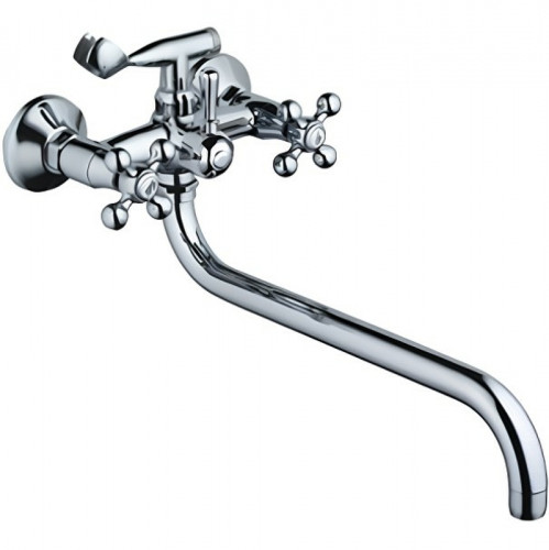 Смеситель для ванны Frap H19 F2619 универсальный Хром латунь на стену