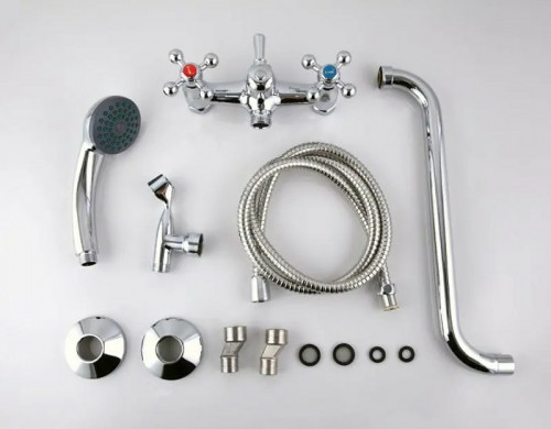 Смеситель для ванны Frap H19 F2619 универсальный Хром латунь на стену