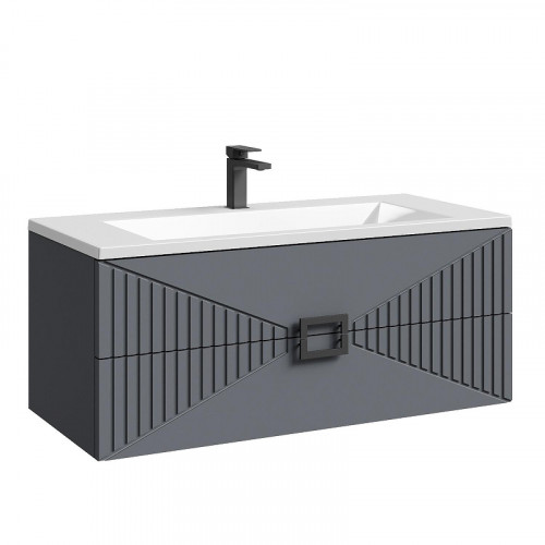 Тумба под раковину Grossman Луксор 100 1010059 цвет Графит матовый