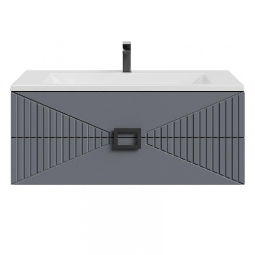 Тумба под раковину Grossman Луксор 100 1010059 цвет Графит матовый