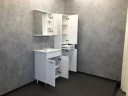 Зеркало со шкафом Comforty Модена М-60 00-00001639 Белое матовое МДФ / ЛДСП, стекло