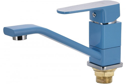 Смеситель для раковины Ekko E45304 цвет Хром Синий