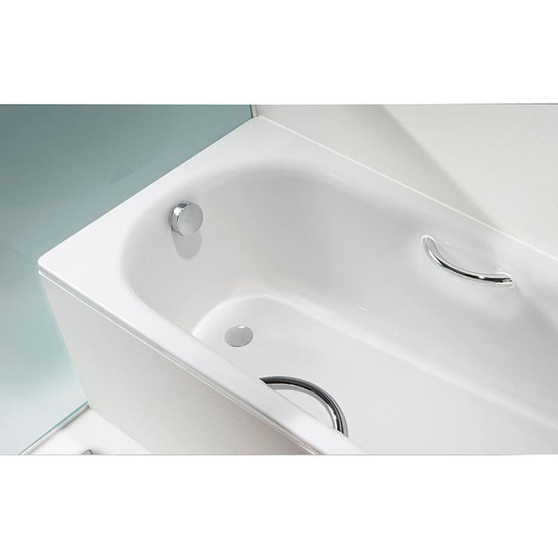 Стальная ванна Kaldewei Saniform Plus Star 336 170х75 133600013001 с покрытием Easy-clean с отверстиями под ручки