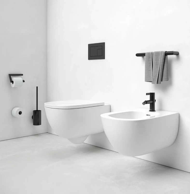 Ершик для унитаза Keuco Collection Reva 12864 379000 Черный матовый
