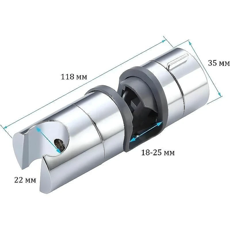 Держатель ручного душа Haiba HB90-2 Хром