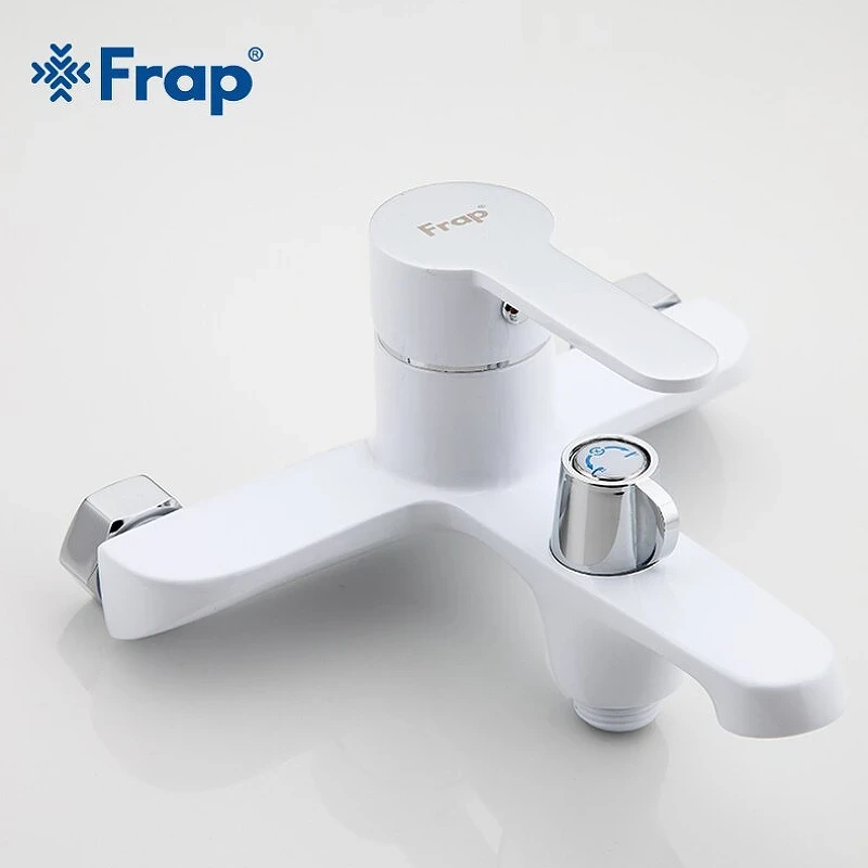 Смеситель для ванны Frap H41 F3241 Белый Хром латунь на стену
