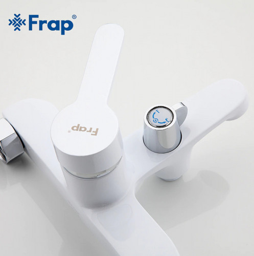 Смеситель для ванны Frap H41 F3241 Белый Хром латунь на стену