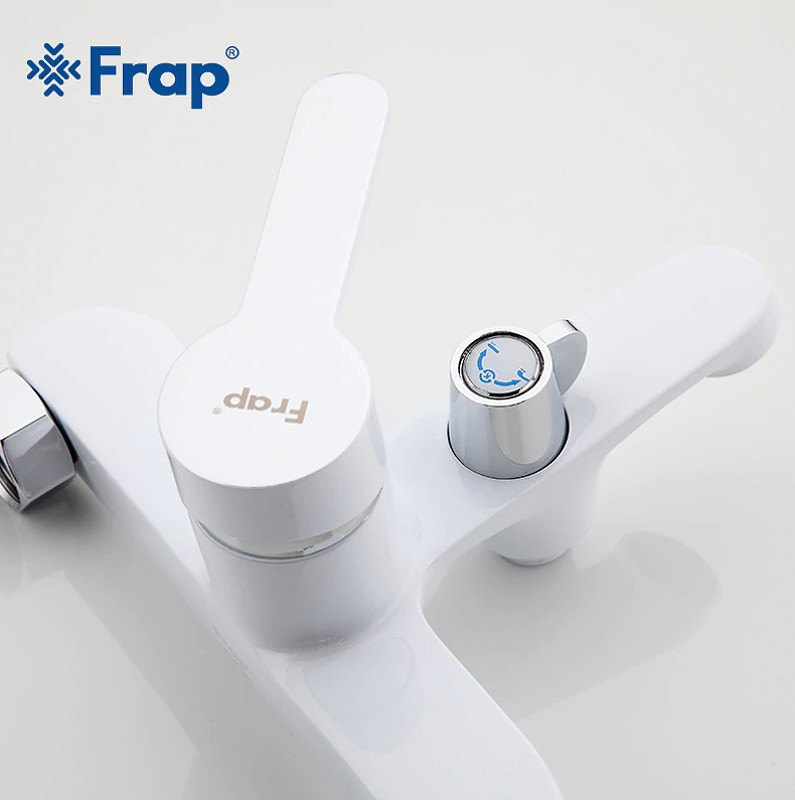 Смеситель для ванны Frap H41 F3241 Белый Хром латунь на стену