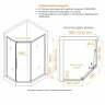 Душевой уголок RGW Passage (Пассаж) PA-86B 120х100 38088602-14N профиль Черный стекло прозрачное