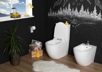 Чаша унитаза-компакта Aquanet Cetus C1 Rimless 00203342 без бачка, с сиденьем Микролифт фаянс напольный