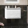 Тумба под раковину Opadiris Луиджи 80 00-00006179 подвесная Белая матовая МДФ / ЛДСП